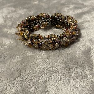 NEW Brown Bead Braid Bracelet